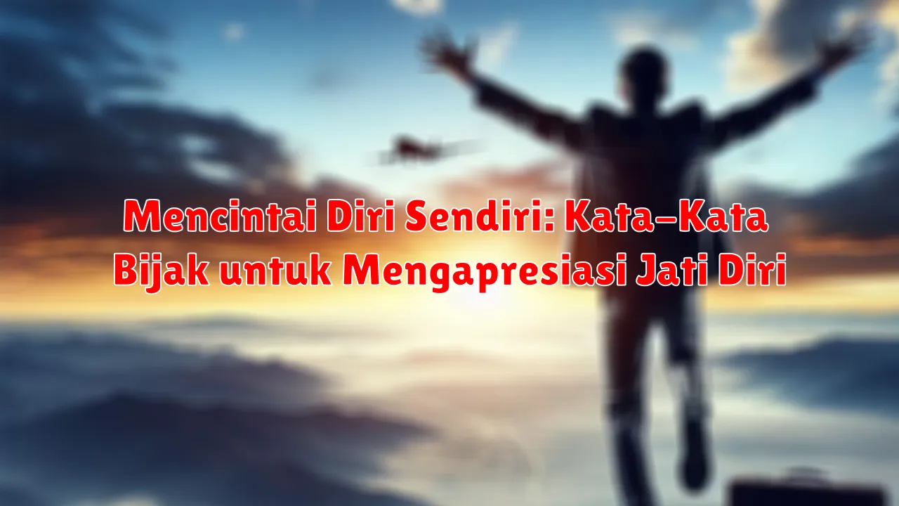 Mencintai Diri Sendiri: Kata-Kata Bijak untuk Mengapresiasi Jati Diri Mencintai Diri Sendiri: Kata-Kata Bijak untuk Mengapresiasi Jati Diri