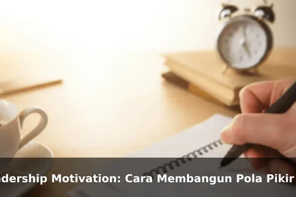 Leadership Motivation: Cara Membangun Pola Pikir yang Lebih Kuat Setiap Hari